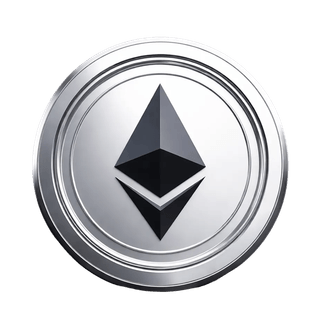 Grafički element koji pluta i prikazuje kovanicu Ethereum (ETH)
